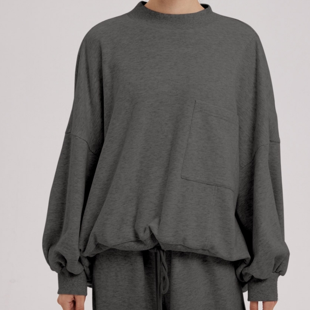 Nap Loungewear Charcoal Sweatshirt Size Medium